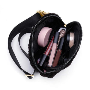 Plush Waist Messenger Bag Small Crossbody Chest Bags Casual Unisex