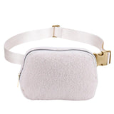 Plush Waist Messenger Bag Small Crossbody Chest Bags Casual Unisex