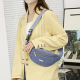 Women's Oxford Waist Bag Shoulder Crossbody Chest Bag All-match Messenger Belt