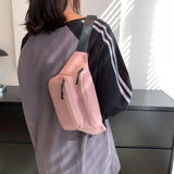 Women's Two Layer Waist Bags for Travel