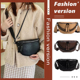 Pop Mom Money Belt Bag Girls Travel Pack Flesh PU Bum Pouch