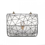 Crack Printing Shoulder Bag Chain Handbag Messenger Wild Shoulder Bag