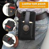 Leather Male Fanny Packs Vintage Waist Pack Cellphone Wallet