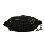 Rhinestone Fanny Waist Bag Chain Shoulder Messenger Bum Purse