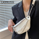 Women's Cartoon Embossed Leather Waist Bag Mini Crossbody Handbag Fanny Pack