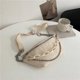 Women's Cartoon Embossed Leather Waist Bag Mini Crossbody Handbag Fanny Pack