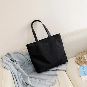 Japanese Tote Oxford Cloth Shoulder Bag for Women Large Student Casual Handbag