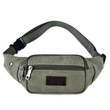 Canvas Waist Bag Unisex Waist Bag Mobile Phone Bag Convenient Belt Banana Bag