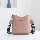 Crocodile Pu Leather Messenger Bag for Women Crossbody Shoulder Handbag