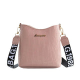 Crocodile Pu Leather Messenger Bag for Women Crossbody Shoulder Handbag