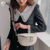 Waist Bag PU Leather Women Handbags Ethnic Style Straps Adjustable for Weekend