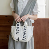 Canvas Shoulder Crossbody Women's Bag Tote Messenger Bag