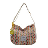 Canvas Shoulder Crossbody Bags for Woman Large Satchel Female Messenger Shopper