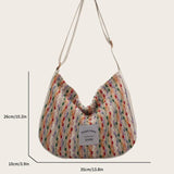 Canvas Shoulder Crossbody Bags for Woman Large Satchel Female Messenger Shopper