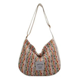 Canvas Shoulder Crossbody Bags for Woman Large Satchel Female Messenger Shopper