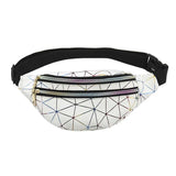Laser Patchwork Fanny Pack Women Belt Bag Female Handbags