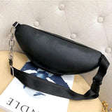 Women Faux Leather Waist Bag Cell Phone Belt Bag Fanny Pack Bum Bag