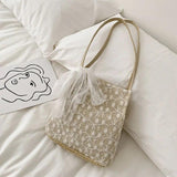 Mini Lace Handbags Spring Female Sweet Flower Hand Bags