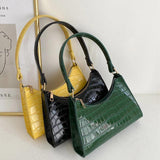 Stone Pattern PU Leather Shoulder Underarm Bags