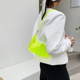 Vintage Clear Underarm Bag Women Hobo Shoulder Purse