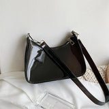 Vintage Clear Underarm Bag Women Hobo Shoulder Purse