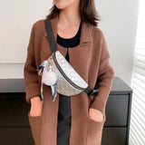 Space Cotton Lady Crossbody Bags Autumn Winter Waist Pack Casual Shopping