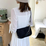 Vintage Nylon Shoulder Bag for Women