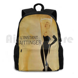 Vintage Champagne Poster Outdoor Hiking Backpack