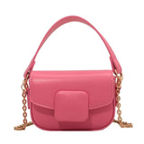 PU Leather Crossbody Bags For Women Chain Handbags Small Shoulder Bag