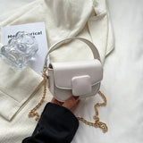 PU Leather Crossbody Bags For Women Chain Handbags Small Shoulder Bag