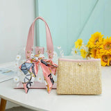 Women Daisy Pattern Shoulder Bag Chain Strap Messenger Handbag