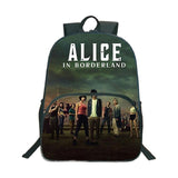 Alice In Borderland SchoolBags Student Backpacks Boys Girls Laptop Bags
