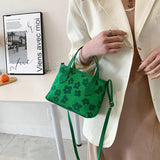 Women Flower Shoulder Bag Female Casual Crossbody Bag Printing Portable Bag