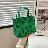 Women Flower Shoulder Bag Female Casual Crossbody Bag Printing Portable Bag