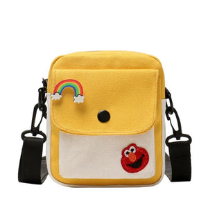 Canvas Mini Crossbody Student Bag Small Shoulder Phone Bag