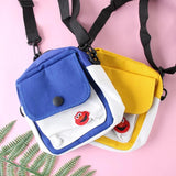 Canvas Mini Crossbody Student Bag Small Shoulder Phone Bag