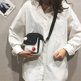 Canvas Mini Crossbody Student Bag Small Shoulder Phone Bag