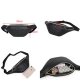 Beige Leather Waist Bag for Women, Round Chest Pack