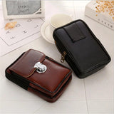 PU Leather Men Waist Packs Mobile Phone Bag Belt Waist Pouch For Men