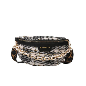 Canvas Female Belt Bag Clutch Fanny Pack Phone Pack Crossbody Chest Bags