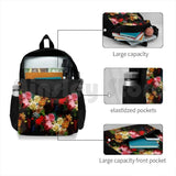 Baroque Flower Garlands Outdoor Hiking Backpack - Pretty Purple