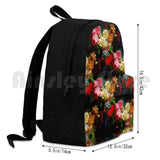 Baroque Flower Garlands Outdoor Hiking Backpack - Pretty Purple