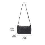 Retro PU Leather Underarm Bag Shoulder Messenger Handbag for Women Girl