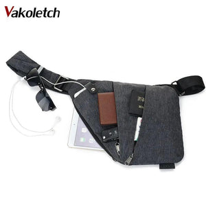 Casual Canvas Chest Bag Small Crossbody Bag KL127