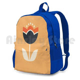 Orange/Cream Outdoor Hiking Backpack Waterproof Camping Travel