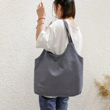 Women Canvas Shopping Bag Shoulder Bag Foldable Eco Grocery Tote Bag