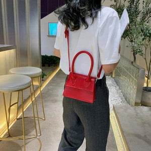 Mini Leather Crossbody Bag Small Shoulder Messenger Tote