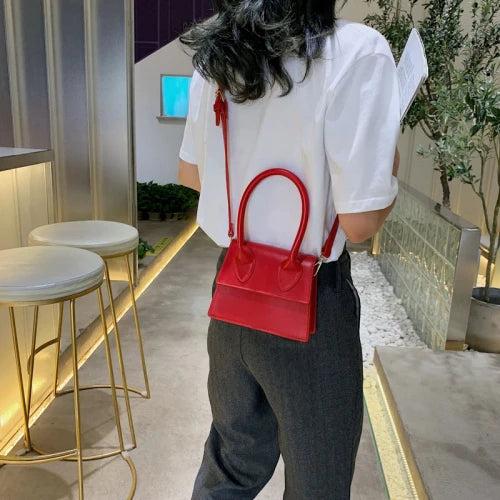 Mini Leather Crossbody Bag Small Shoulder Messenger Tote