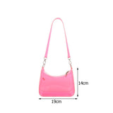 Women's Transparent Shopper Bag Solid Shoulder Underarm Phone Bag