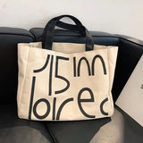 Canvas Tote Bag Large-capacity Crossbody Shoppi